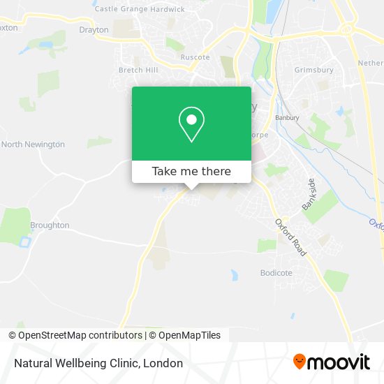 Natural Wellbeing Clinic map