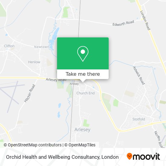 Orchid Health and Wellbeing Consultancy map