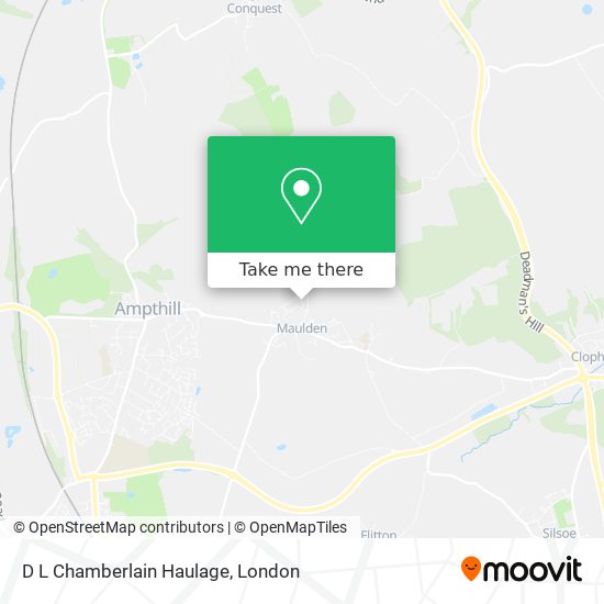 D L Chamberlain Haulage map