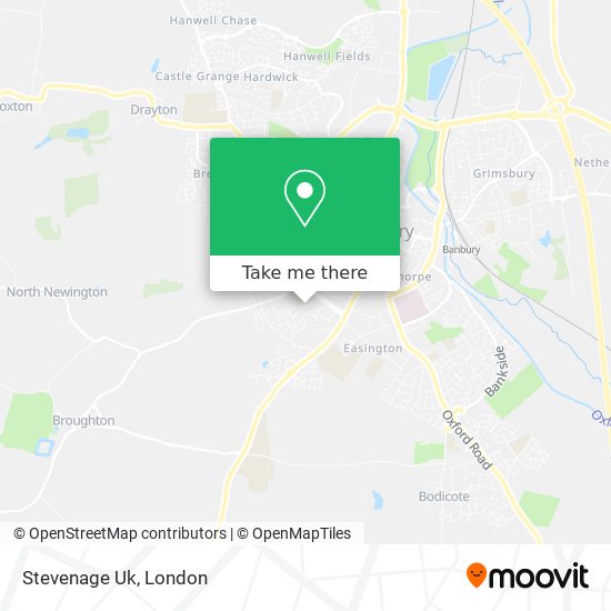 Stevenage Uk map