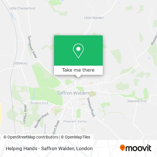 Helping Hands - Saffron Walden map