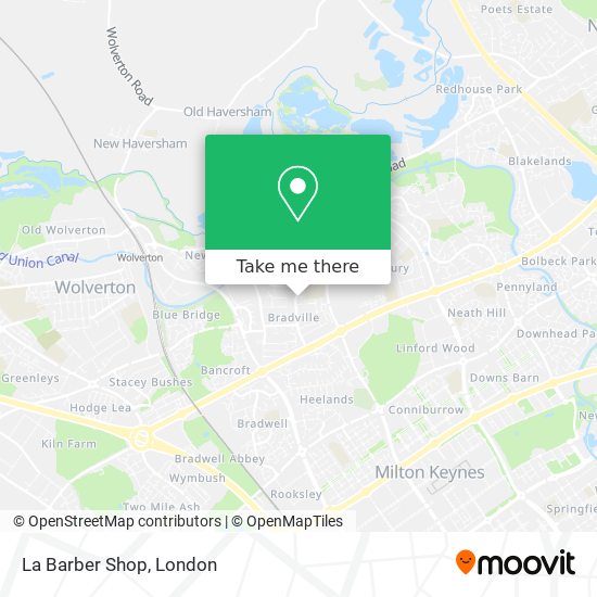 La Barber Shop map