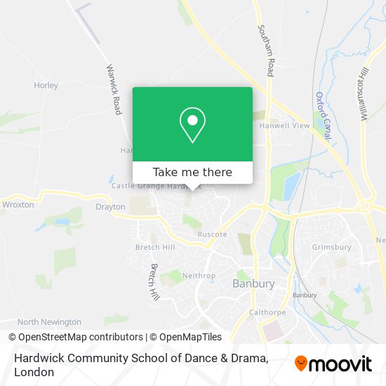 Hardwick Community School of Dance & Drama map