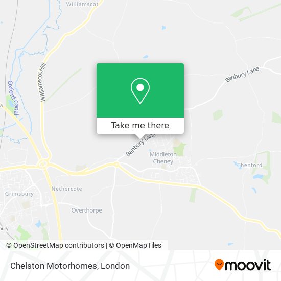 Chelston Motorhomes map