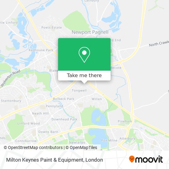 Milton Keynes Paint & Equipment map