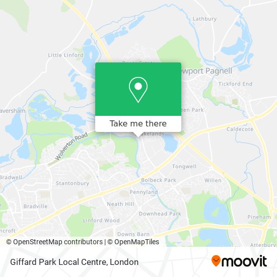 Giffard Park Local Centre map