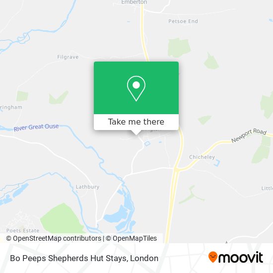 Bo Peeps Shepherds Hut Stays map