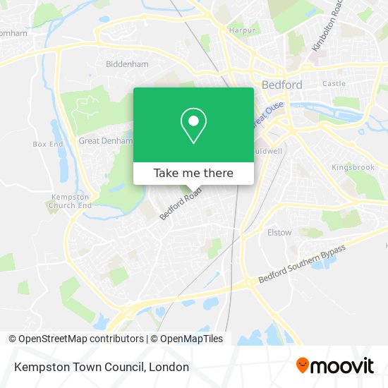 Kempston Town Council map