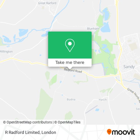 R Radford Limited map