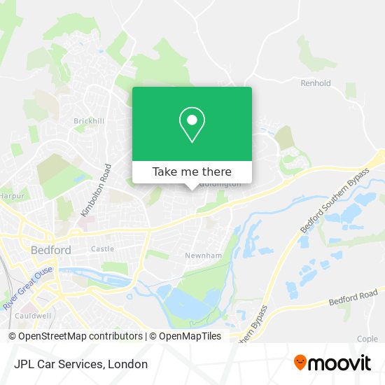 JPL Car Services map