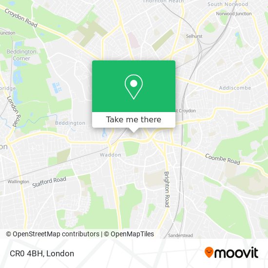CR0 4BH map