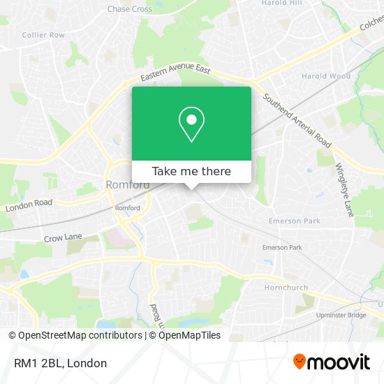 RM1 2BL map