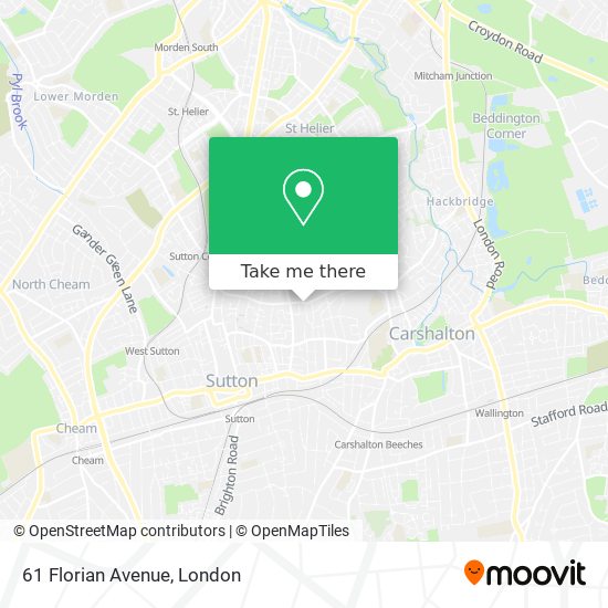 61 Florian Avenue map