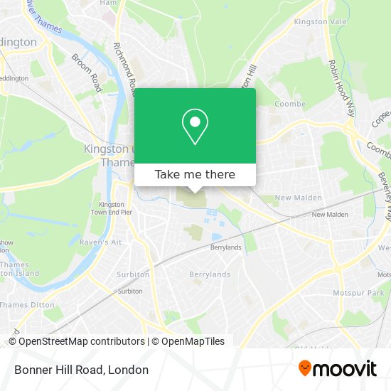 Bonner Hill Road map