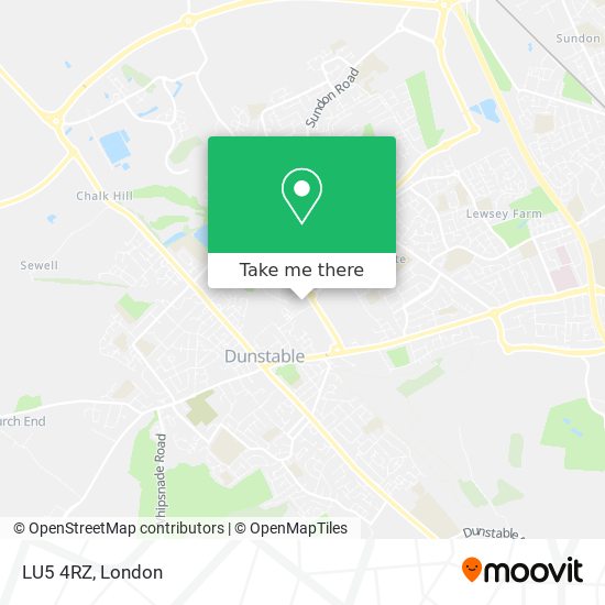 LU5 4RZ map