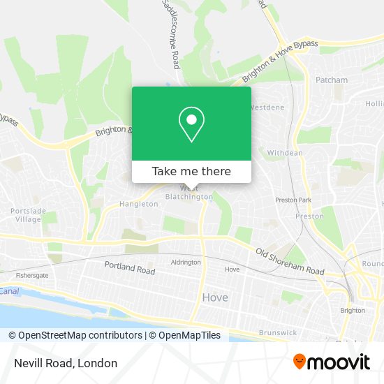 Nevill Road map