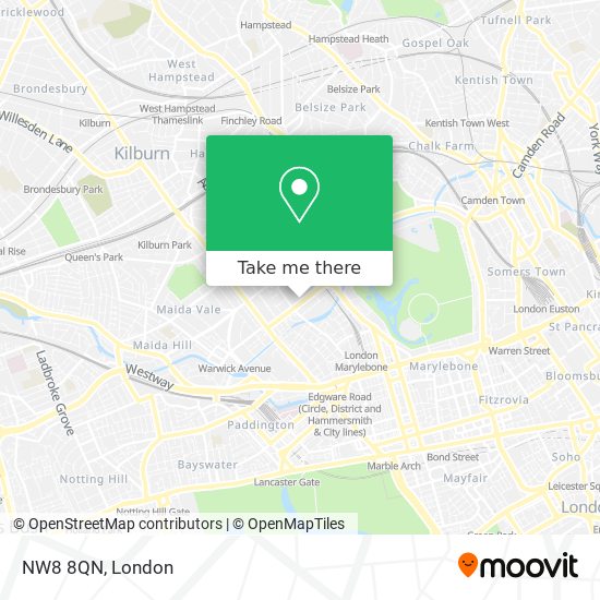NW8 8QN map