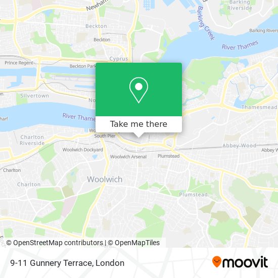 9-11 Gunnery Terrace map