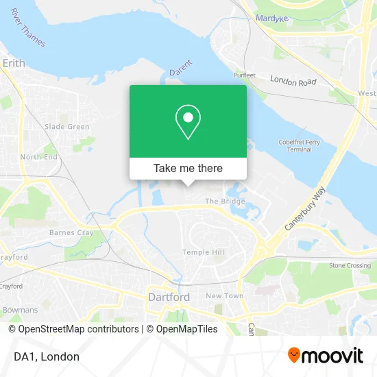 How to Get to DA1 in Dartford by Bus or Train?