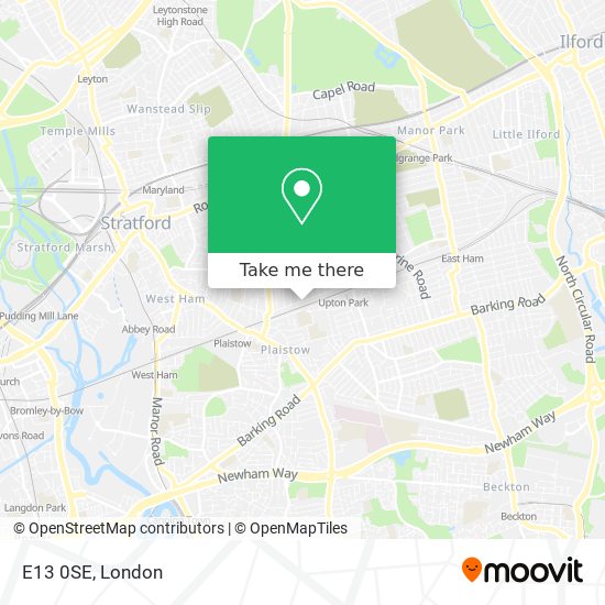 E13 0SE map