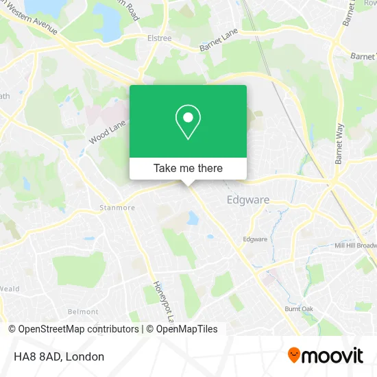Ha8 Postcode How to Get to HA8 8AD in Stanmore by Bus, Tube or Train?
