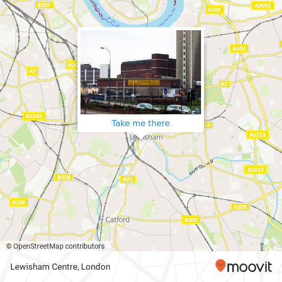 Lewisham Centre map