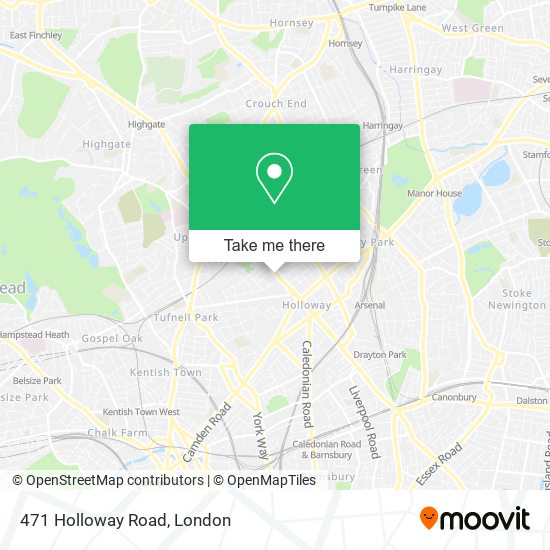 471 Holloway Road map