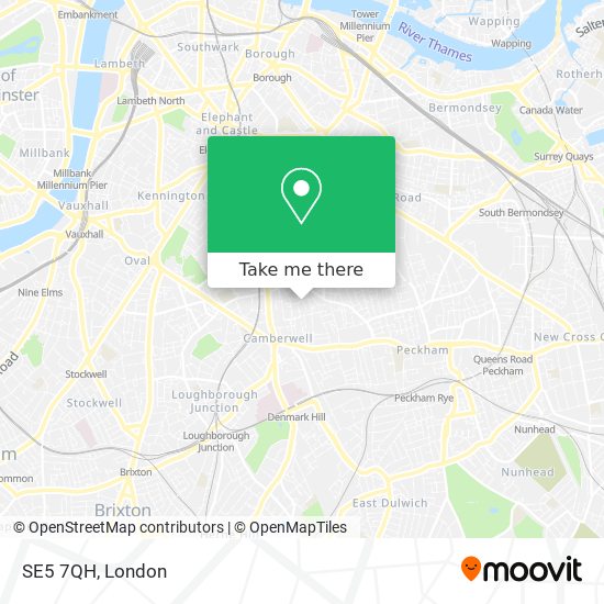 SE5 7QH map