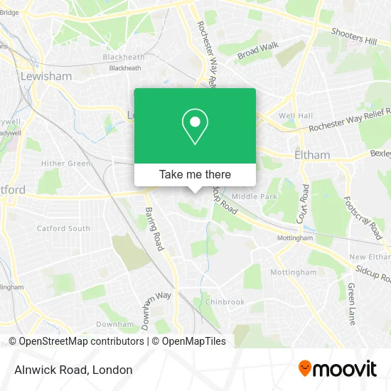 Alnwick Road map