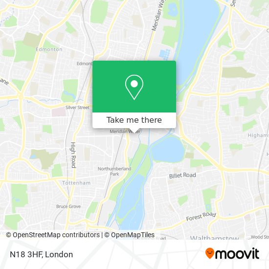 N18 3HF map