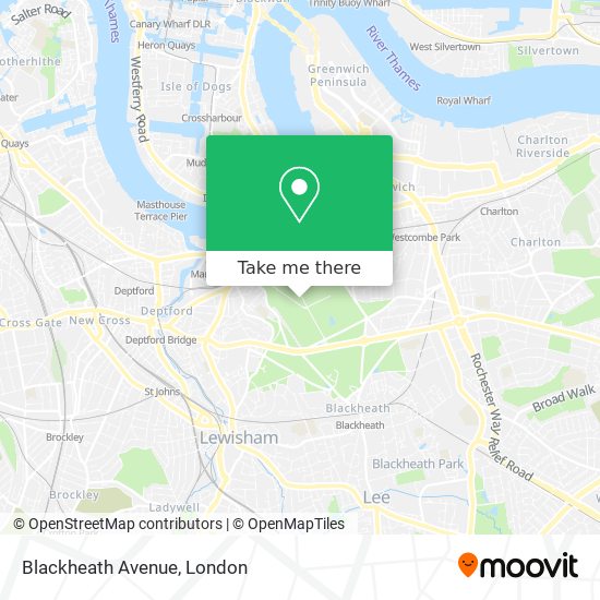 Blackheath Avenue map