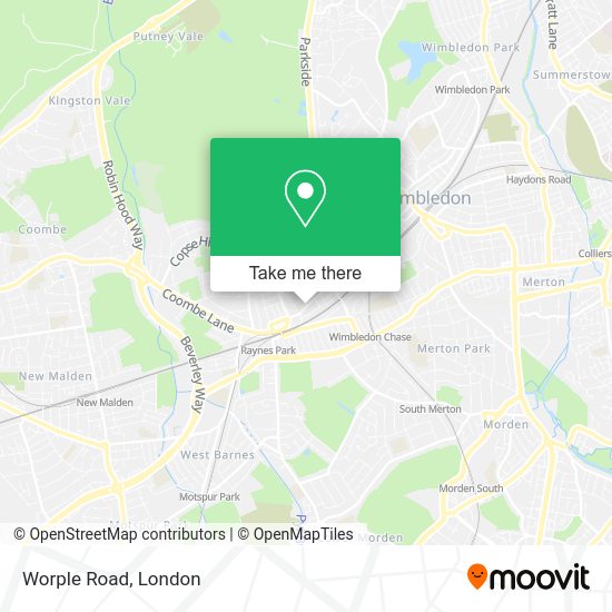 How to get to Worple Road in Wimbledon by bus, train, Tube or Tramlink?