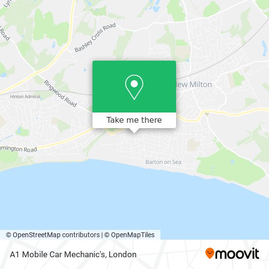A1 Mobile Car Mechanic's map
