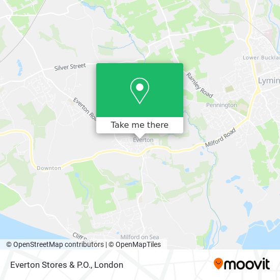Everton Stores & P.O. map