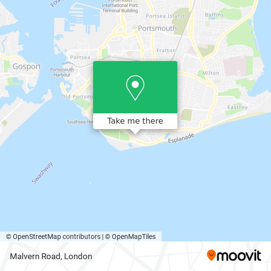 Malvern Road map