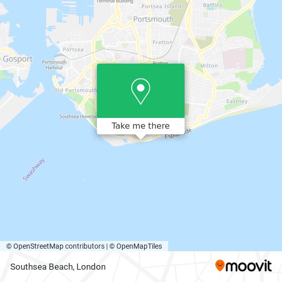 Southsea Beach map
