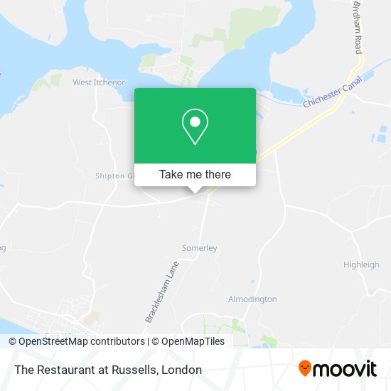 The Restaurant at Russells map
