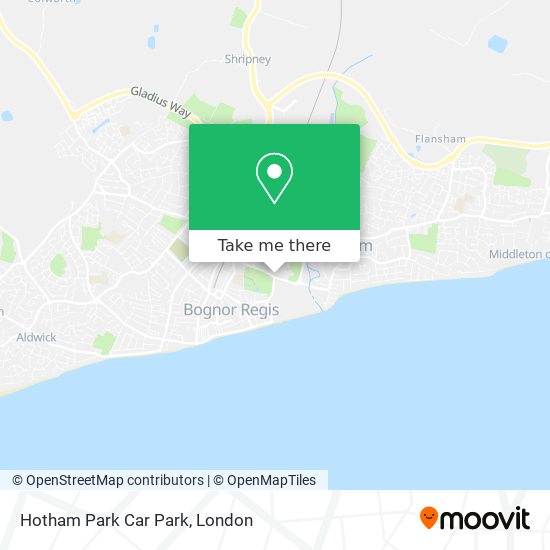 Hotham Park Car Park map