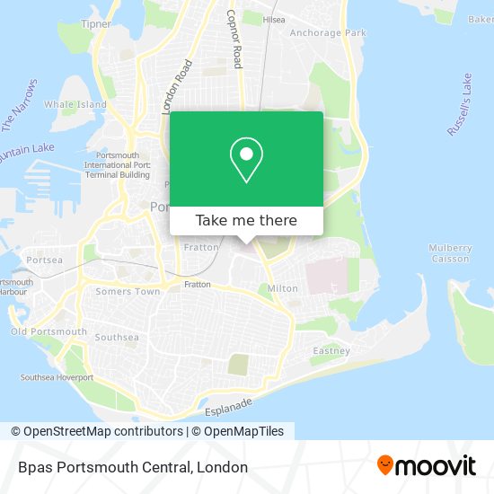 Bpas Portsmouth Central map