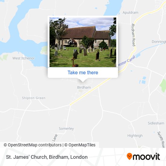 St. James' Church, Birdham map