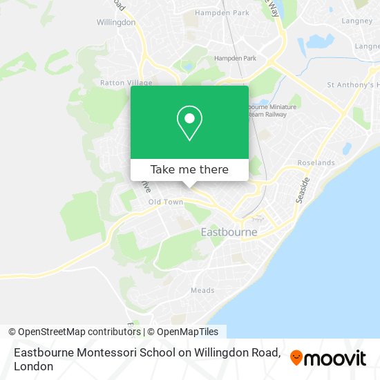 Eastbourne Montessori School on Willingdon Road map