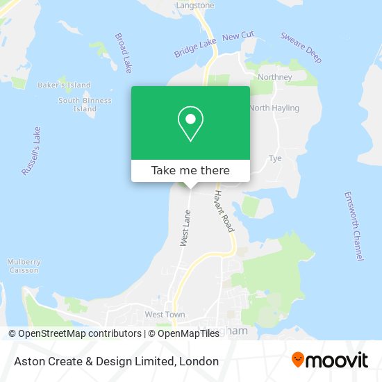 Aston Create & Design Limited map
