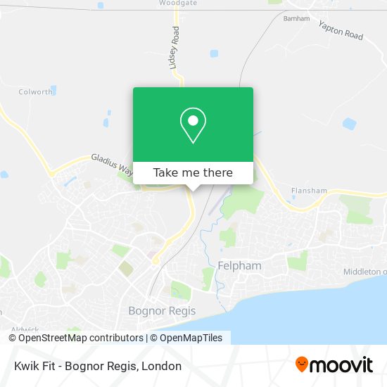 Kwik Fit - Bognor Regis map