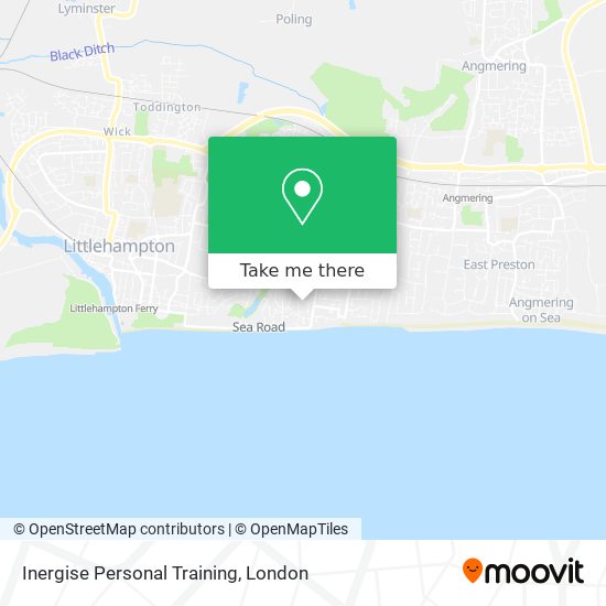 Inergise Personal Training map