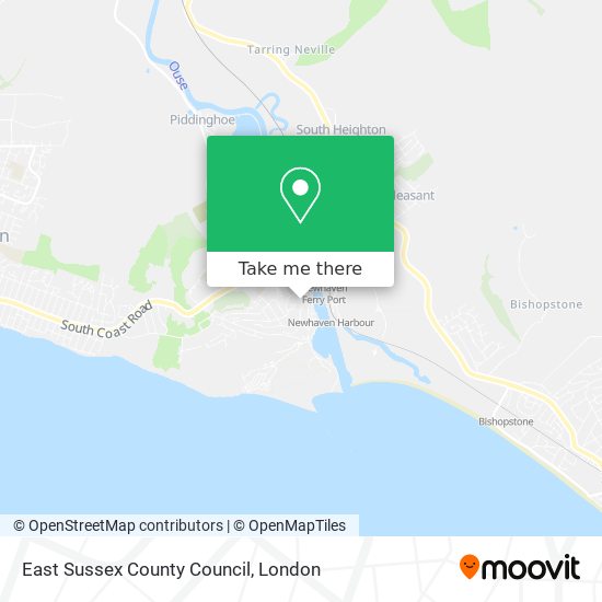 East Sussex County Council map