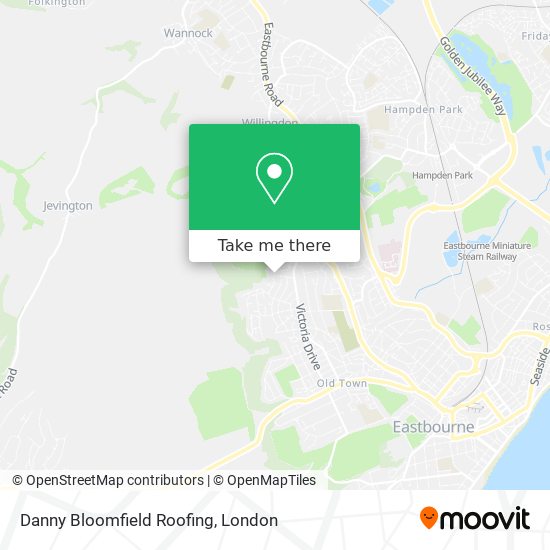 Danny Bloomfield Roofing map
