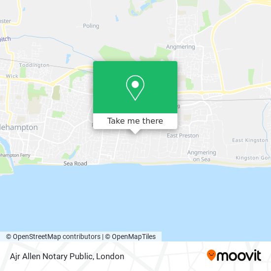 Ajr Allen Notary Public map