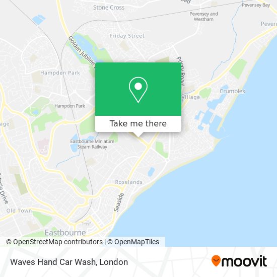 Waves Hand Car Wash map