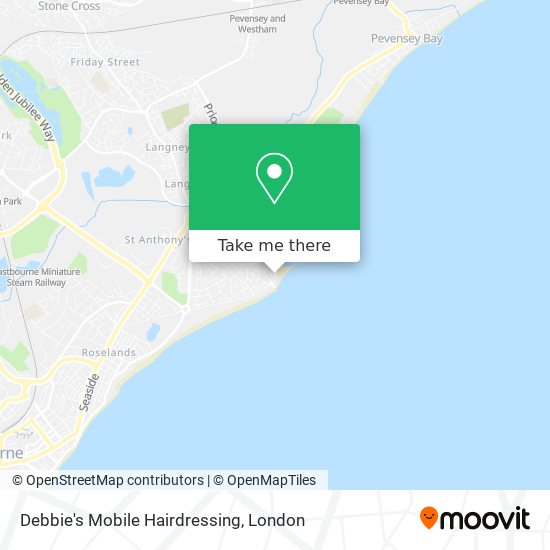 Debbie's Mobile Hairdressing map