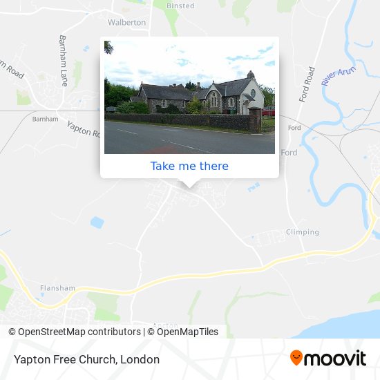 Yapton Free Church map